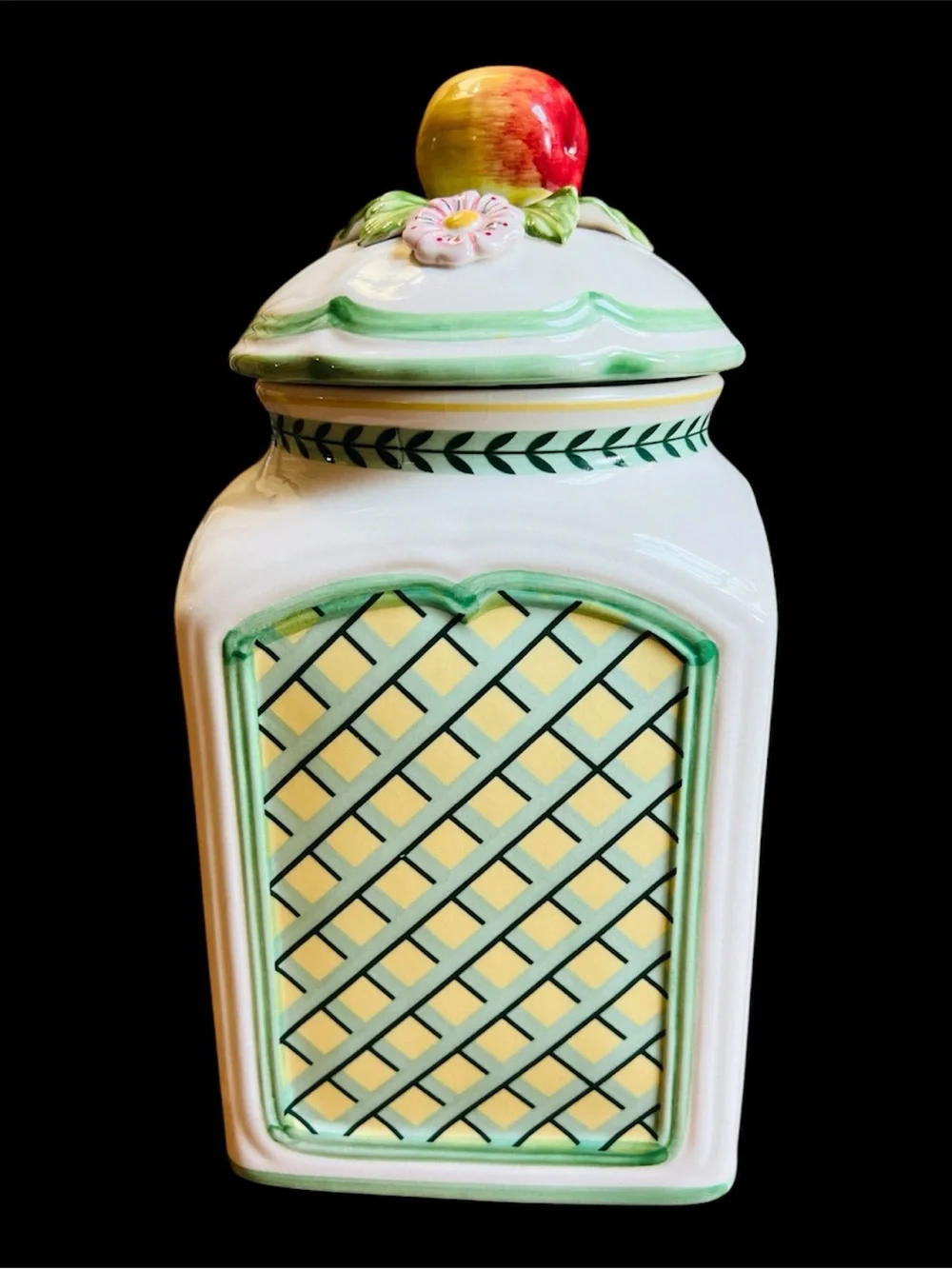 Villeroy & Boch French Garden Fleurence, Fruit: Large Apple Canister, 11
